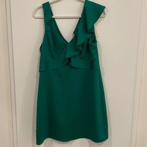 Karlie Emerald Green Sleeveless Mini Dress